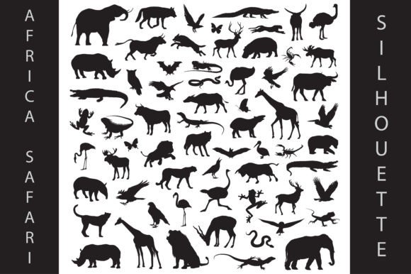 Download Africa Safari Animals Silhouette - Safari Collection