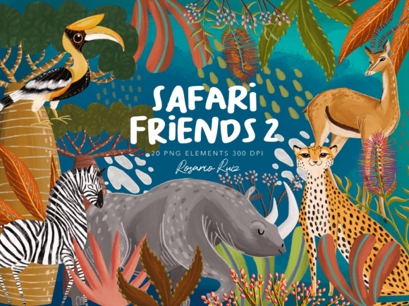Download Safari Animals Clipart, Safari Friends - Safari Collection
