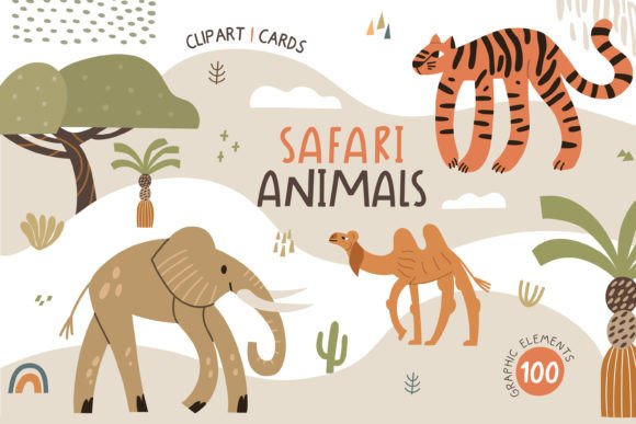 Download Safari Animals Clipart / Cards - Safari Collection