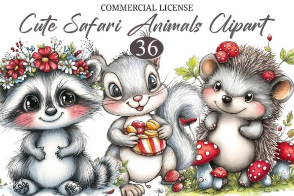 Download Cute Safari Animals Clipart - Safari Collection