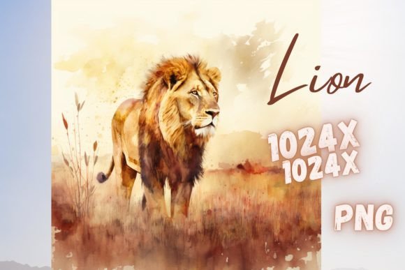 Download Lion Portrait Africa Safari Watercolor - Safari Collection