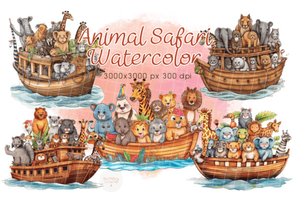 Download Animal Safari Watercolor - Safari Collection