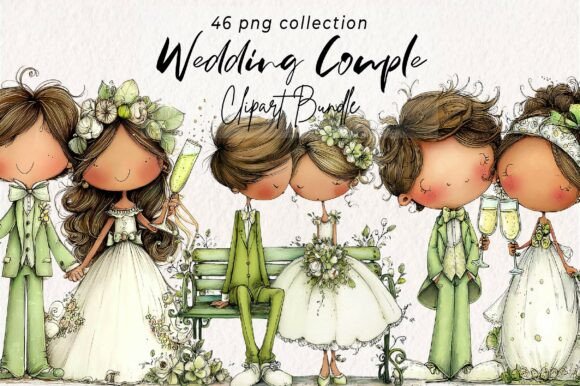 Download Elegant Wedding Couple PNG Clipart - Couple Collection