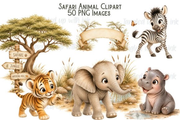 Download Safari Animal Clipart Bundle - Safari Collection
