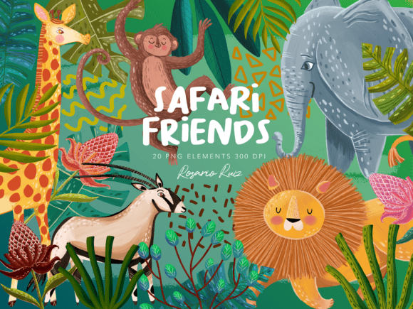 Download Safari Animals Clipart, Jungle Friends - Safari Collection