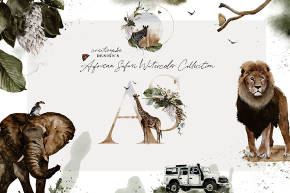 Download African Safari Watercolor Collection - Safari Collection