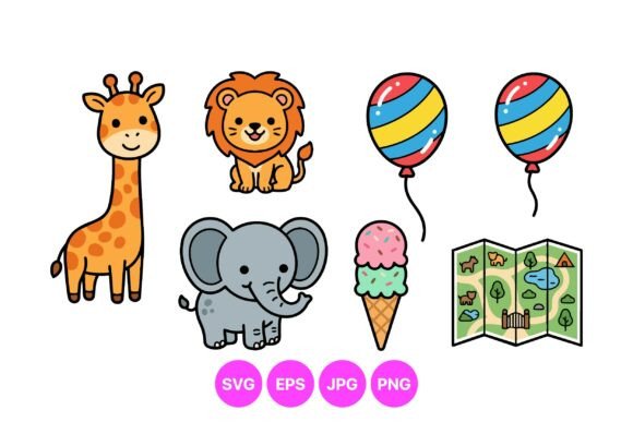 Download Cute Safari Animal Clipart Pack - Safari Collection